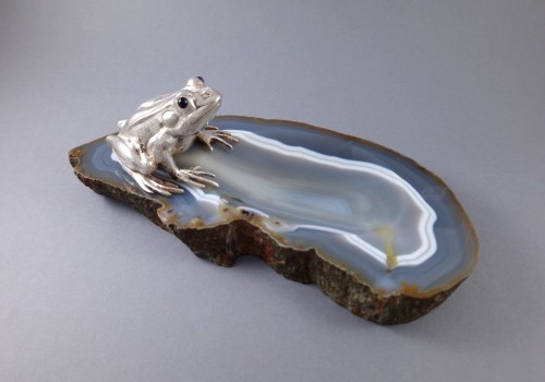 Buccellati - Vide-poche en agate et argent massif - Argenterie et Arts de la table Style 