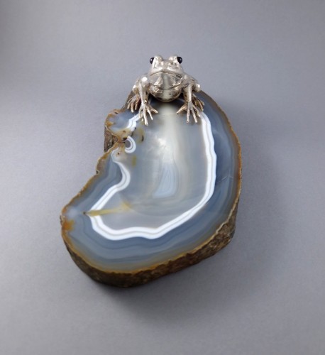 Buccellati - Vide-poche en agate et argent massif - Alexis Allegro