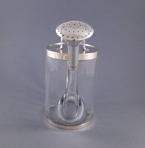 Glass And Sterling Silver Watering Can - 