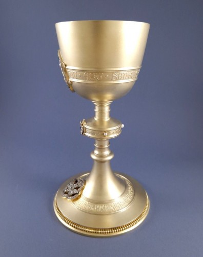 Religious Antiques  - Froment Meurice - Chalice In Sterling Silver Gilt