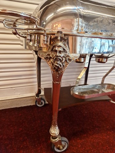 20th century - Silver Plate Cutting Trolley