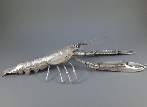 Sterling Silver articulated lobster - silverware & tableware Style 