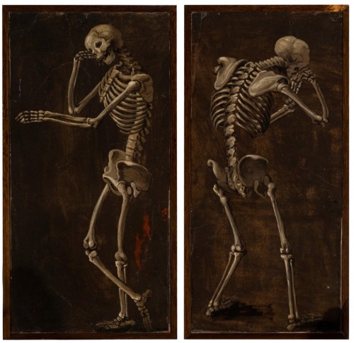 Pair of anatomical figures 