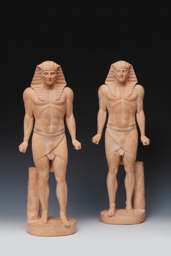 Pair of terracotta sculptures - 