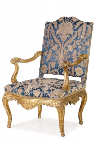 Carved and golden wood armchair, Venice 18th century - Seating Style Louis XV