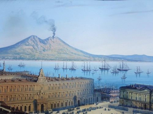 XIXe siècle - Vue panoramique de Naples