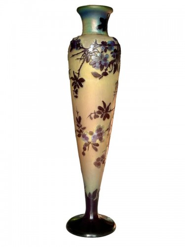 Antiquités - Emile Gallé - Important Art Nouveau “Prunus” Vase