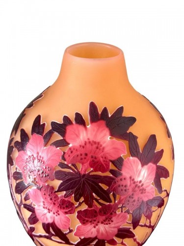 Emile Gallé - &quot;Rhododendron&quot; vase - 