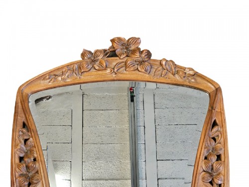 Miroirs, Trumeaux  - Camille Gauthier - Miroir Art Nouveau "Clématites"