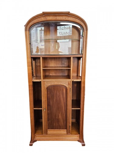 Eugène Vallin - Vitrine Art Nouveau "Feuilles de Platanes" - Mobilier Style Art nouveau