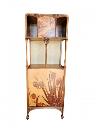 Louis Majorelle Cabinet Art Nouveau "Aux Chèvrefeuilles" - Mobilier Style Art nouveau