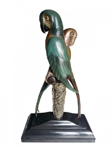 Alexandre Kelety (1874-1940) - Perroquets - Antiquités Art Nouveau