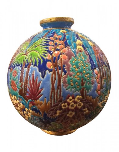 Longwy - Vase boule - Art Déco