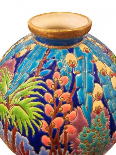 Art Déco - Longwy - Vase boule