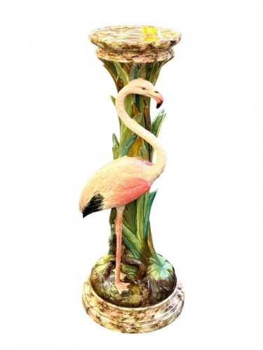 Jérôme Massier - Complet Art nouveau "Flamant Rose et Papillons" - Art nouveau