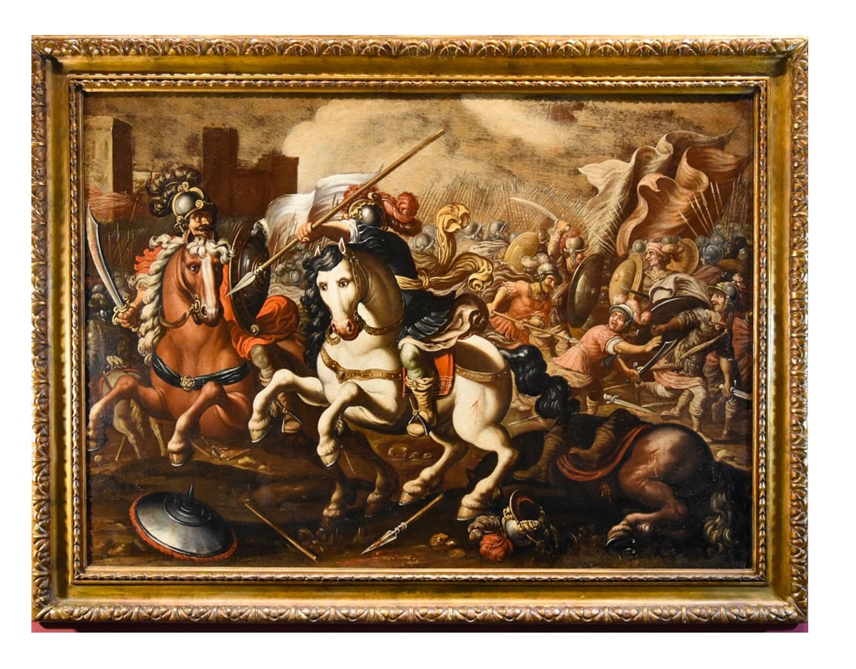 Antonio Tempesta (1555 - 1630) Scene Of Battle Between Knight