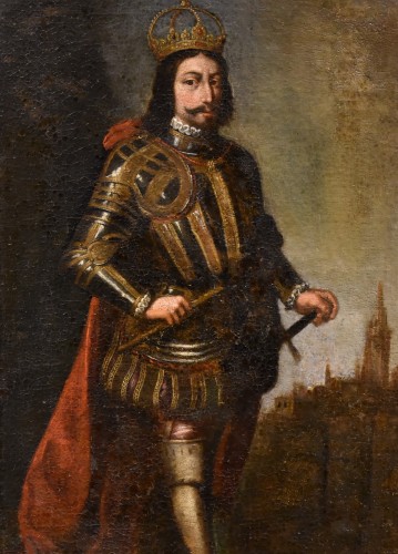Paintings & Drawings  - Full-length Portrait Of A King, Spanish school of the 17th century