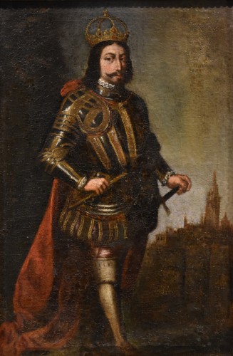 Full-length Portrait Of A King, Spanish school of the 17th century - 