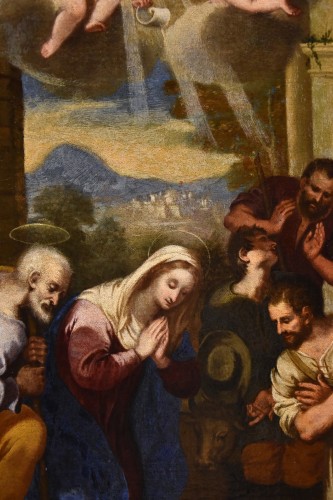 Louis XIII - Nativité avec adoration des bergers, atelier de Giacinto Gimignani (1606 - 1681)
