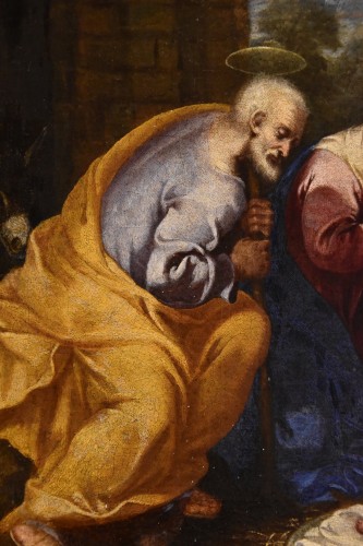Antiquités - Nativité avec adoration des bergers, atelier de Giacinto Gimignani (1606 - 1681)