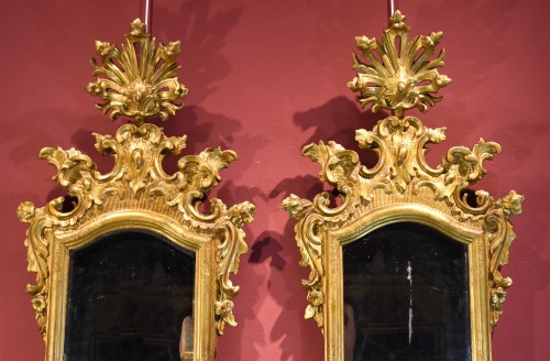 Paire de miroirs vénitiens du  XVIIIe siècle - Antichità Castelbarco