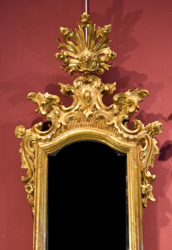Louis XVI - Paire de miroirs vénitiens du  XVIIIe siècle