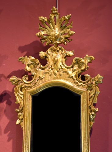 Antiquités - Pair Of Mirrors (italy, Venice) 18th Century