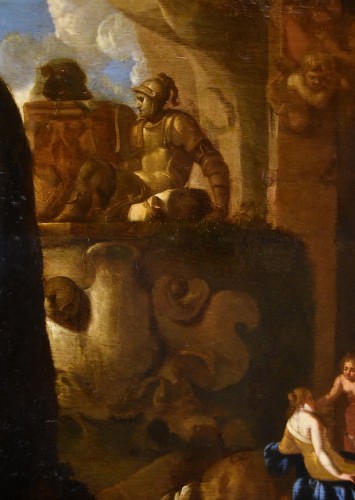 Jacques Muller (1630 - 1680) - Diane et les nymphes se baignant dans une grotte - Louis XIII