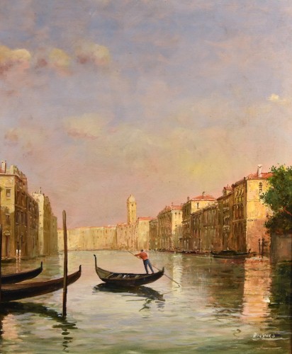 View Of Venice With The Grand Canal, Antoine Bouvard called Marc Aldine (1875 - 1957) - Art nouveau