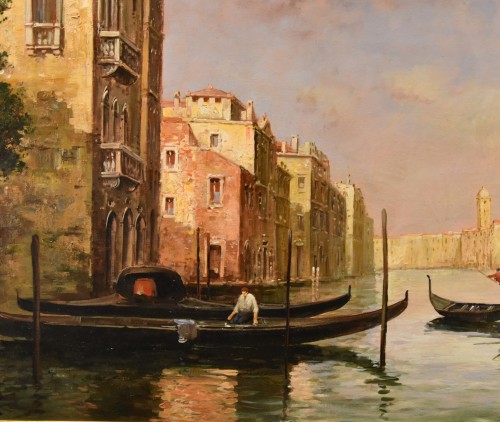 Art nouveau - View Of Venice With The Grand Canal, Antoine Bouvard called Marc Aldine (1875 - 1957)
