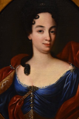 Tableaux et dessins Tableaux XVIIIe siècle - Portrait d'Anne Marie d'Orléans, école italienne du 18e siècle