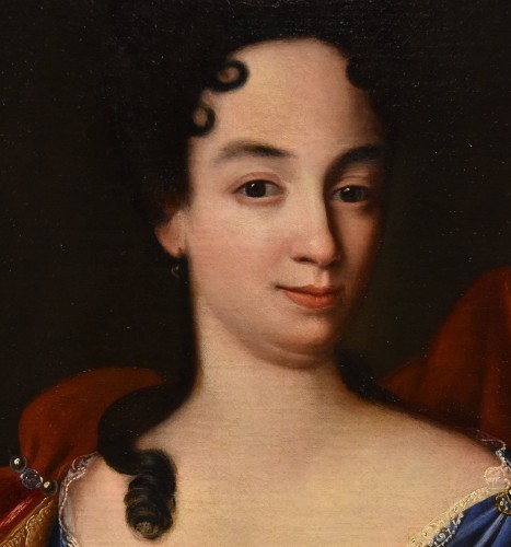 Portrait d'Anne Marie d'Orléans, école italienne du 18e siècle - Antichità Castelbarco