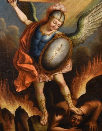  Saint Michael The Archangel, 18th-century Spanish Colonial School - 