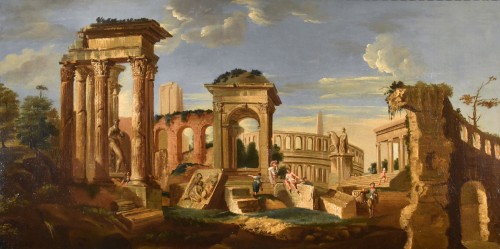 Architectural Capriccio, Jacob Fabris (1689 - 1761)