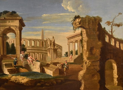 Antiquités - Architectural Capriccio, Jacob Fabris (1689 - 1761)