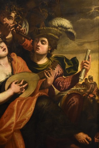 Paintings & Drawings  - Aeneas And Dido, Attributed To Pseudo-Caroselli (Rome, Active C. 1630/1650)