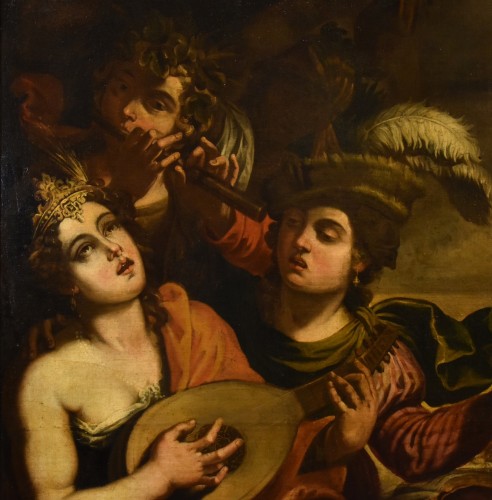 Énée et Didon, Attribué à Pseudo-Caroselli (Rome, c. 1630/1650) - Louis XIII