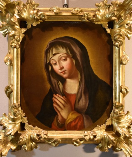 Virgin At Prayer,  Italy 17th century - Paintings & Drawings Style Louis XIV