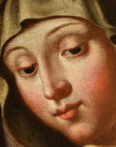 Antiquités - Virgin At Prayer,  Italy 17th century