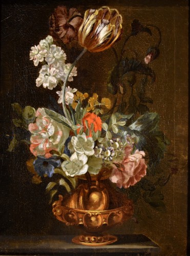 A late 18th century Still Life With Flowers