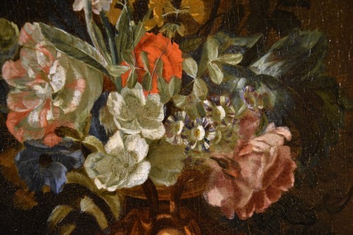 Louis XIV - A late 18th century Still Life With Flowers