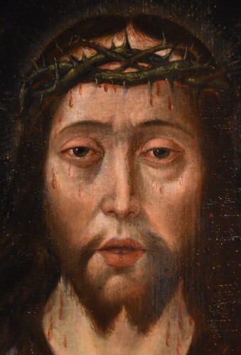 Ecce Homo, école flamande du 16e siècle - Antichità Castelbarco