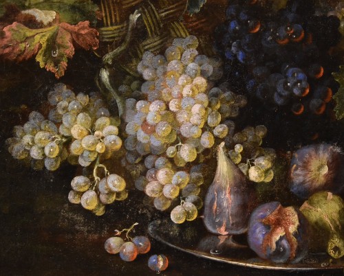 Louis XIV - Nature morte aux fruits avec lézard, Attribué à Franz Werner Von Tamm (1658 - 1754)