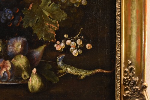 Antiquités - Still Life Of Fruit With Lizard, Attributed to Franz Werner Von Tamm 