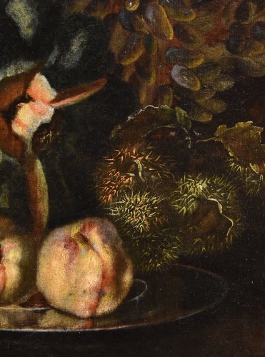 18th century - Still Life Of Fruit With Green Woodpecker, attributed to Franz Werner Von Tamm 