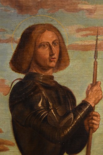 Paintings & Drawings  - Saint George, italian school of the 17th century