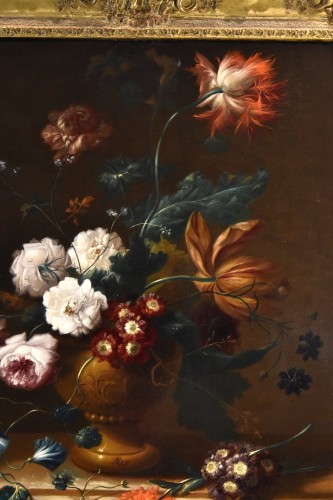 XVIIIe siècle - Nature morte aux fleurs, Johann Baptist Drechsler (1756 - 1811)