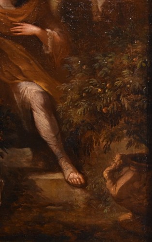 Antiquités - Portrait Of A Gentleman In A Garden, english school of the 17th century