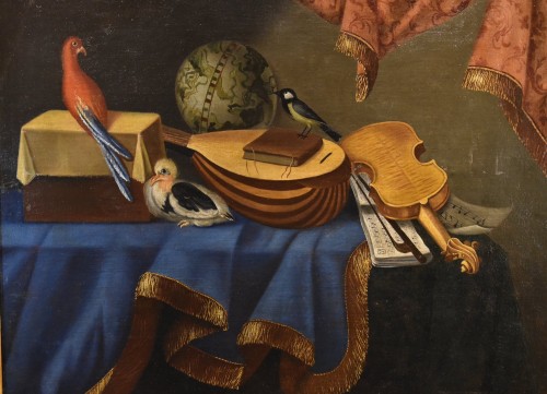 Nature morte aux instruments de musique, Bonaventura Bettera (1663 - 1718) - Louis XIV