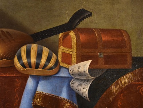 Paintings & Drawings  - Still Life With Musical Instruments, Bonaventura Bettera (1663 - 1718)